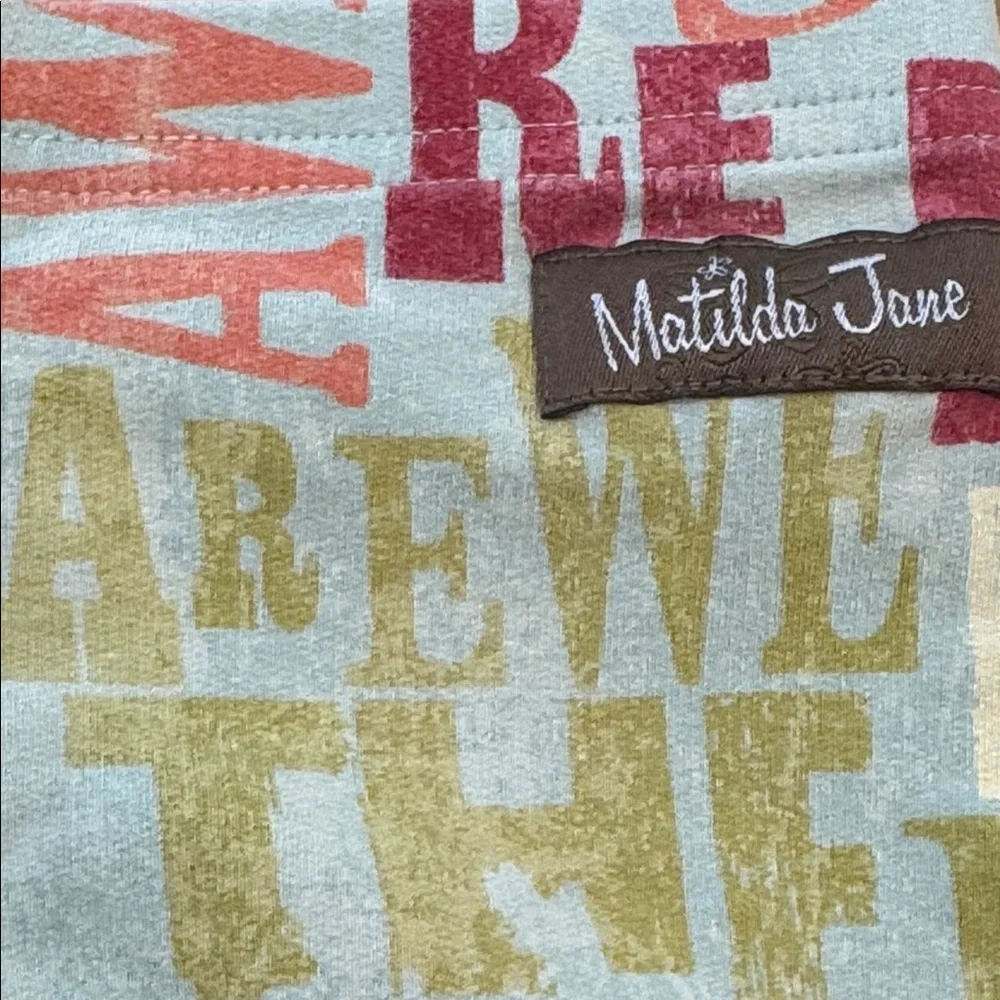 Matilda Jane Road Trip Bennys leggings, Ruffled Size 4